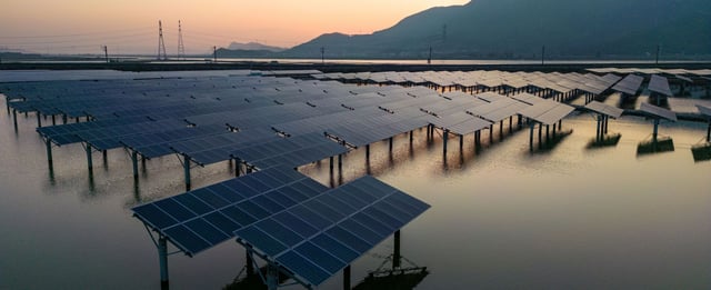 Picture of a solar energy plant