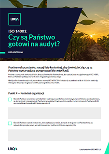 ISO 14001 checklist