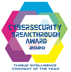 Cybersecurity Breakthrough Award 2020 - Threat Intelligence Company of the Year