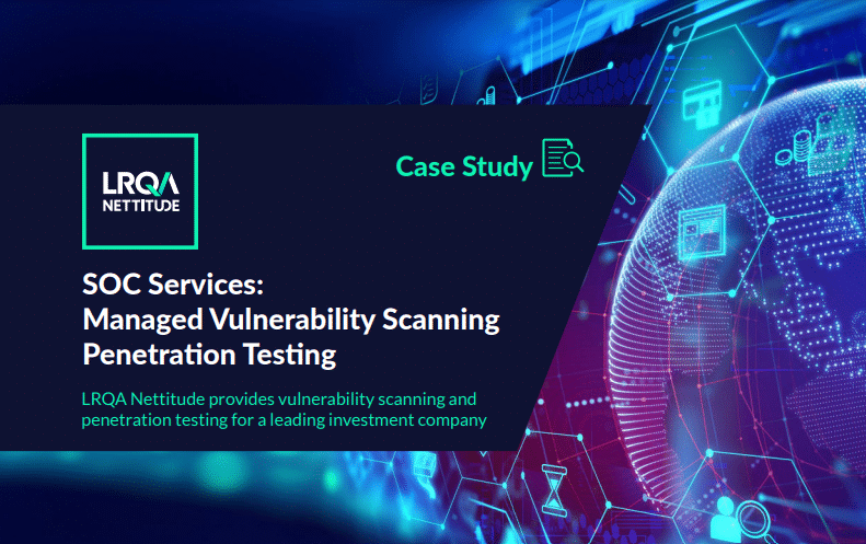 SOC Services - Case Study - Leading UK Investment Company